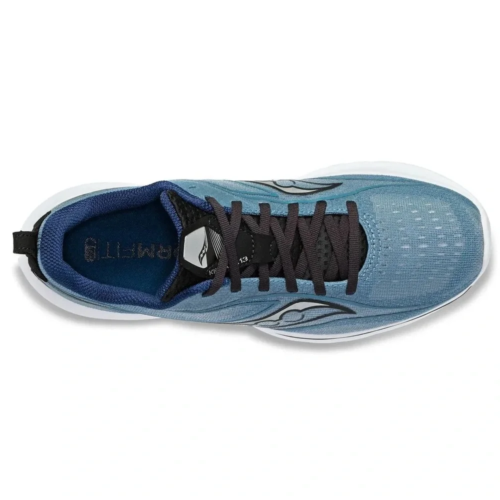 Men's Size 8.5 -Saucony Kinvara 13 Mist/Black Blue Running Shoes Sneakers NEW